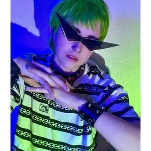Anime Inspired Futuristic Costume Cosplay Pointy Triangle Sunglasses